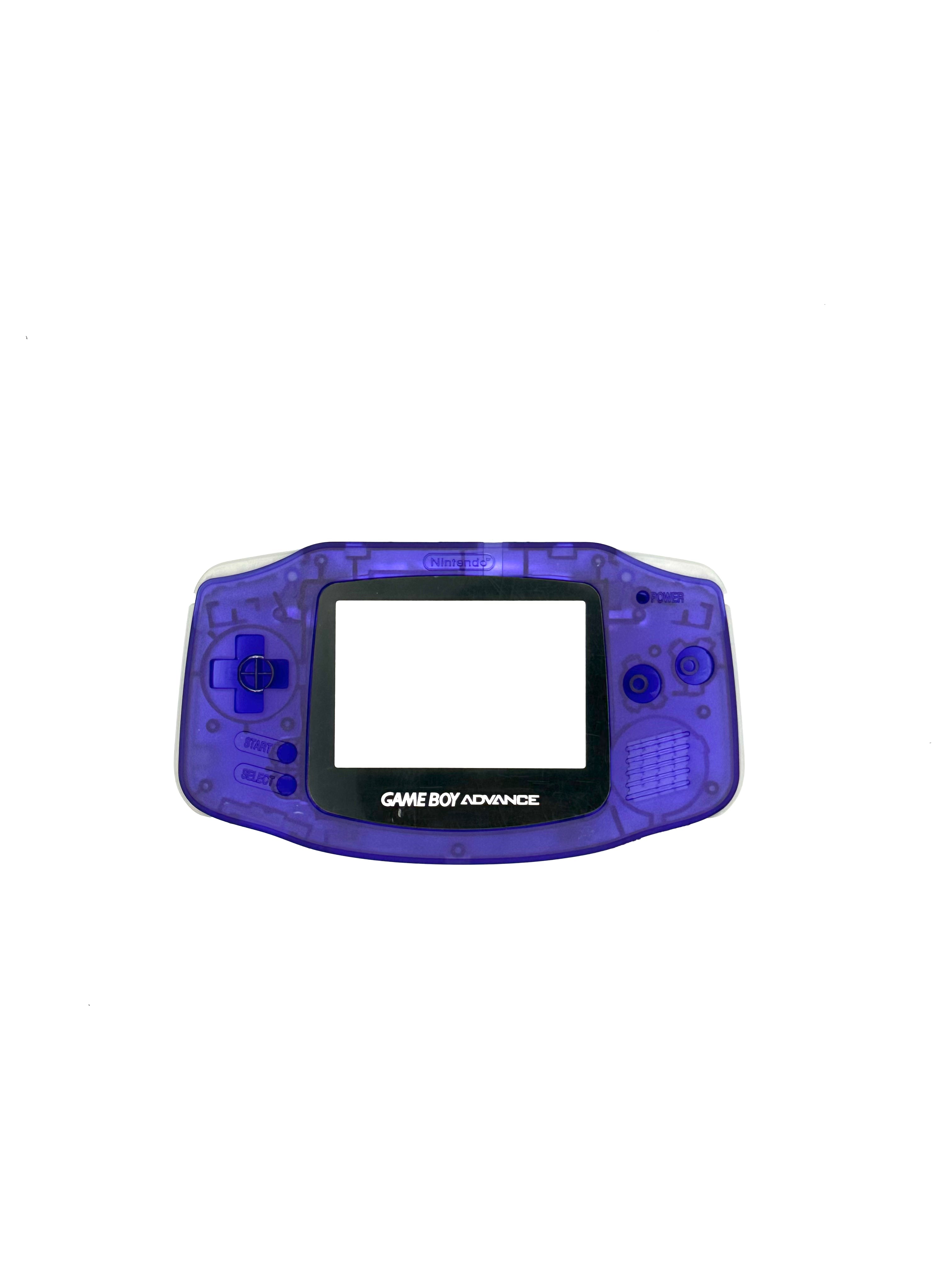 Nintendo Gameboy Advance Shell Housing Clear Purple