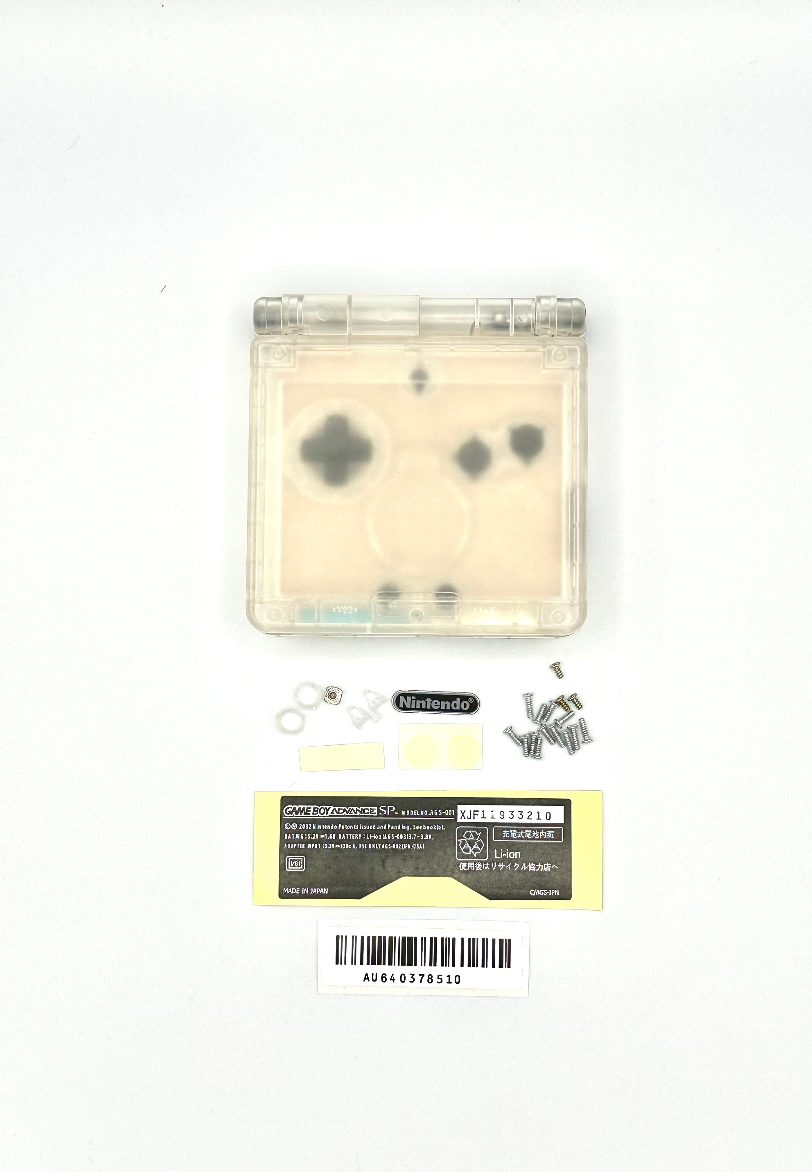 Nintendo Gameboy Advance SP Shell Clear White