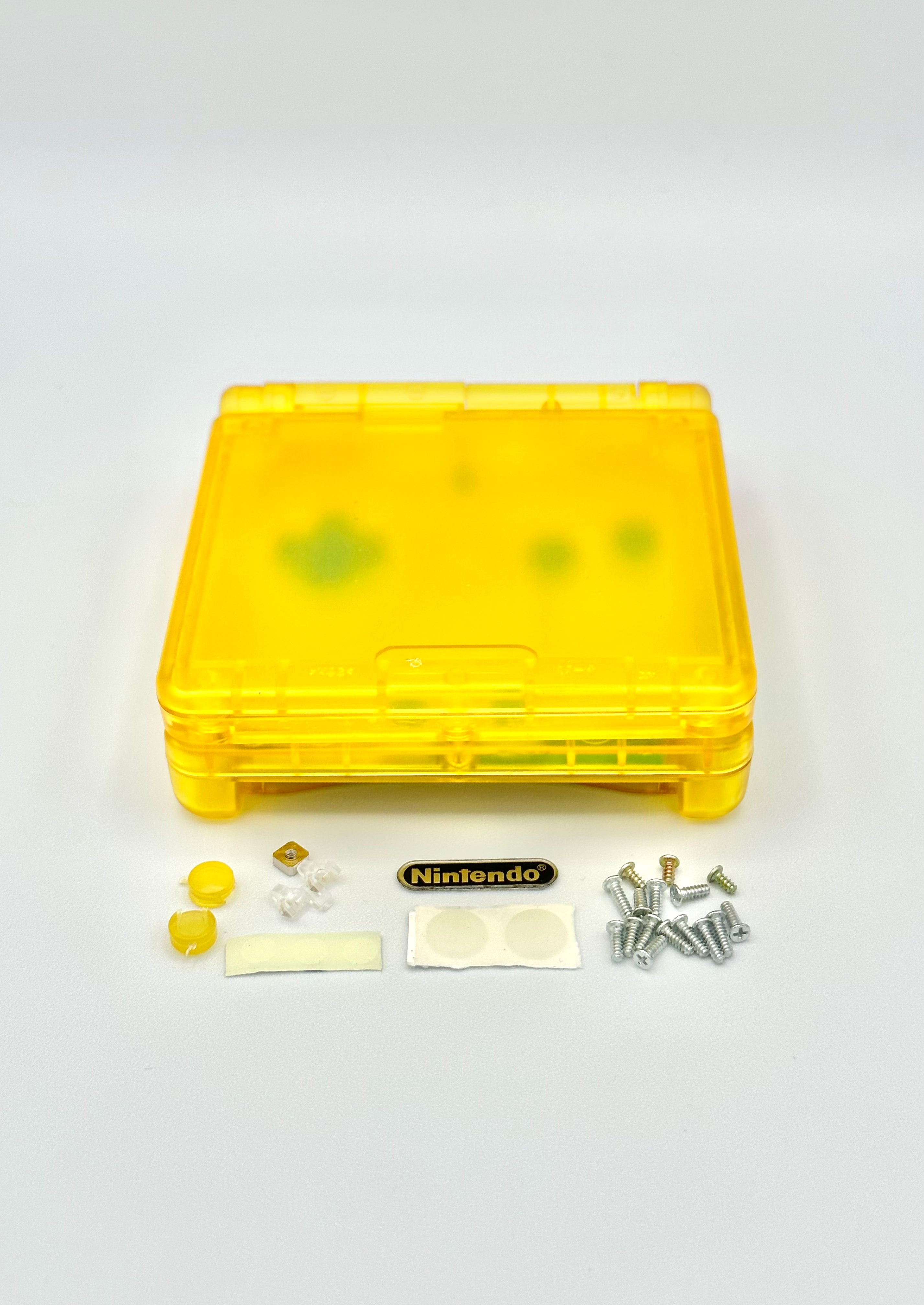 Nintendo Gameboy Advance SP Shell Clear Yellow