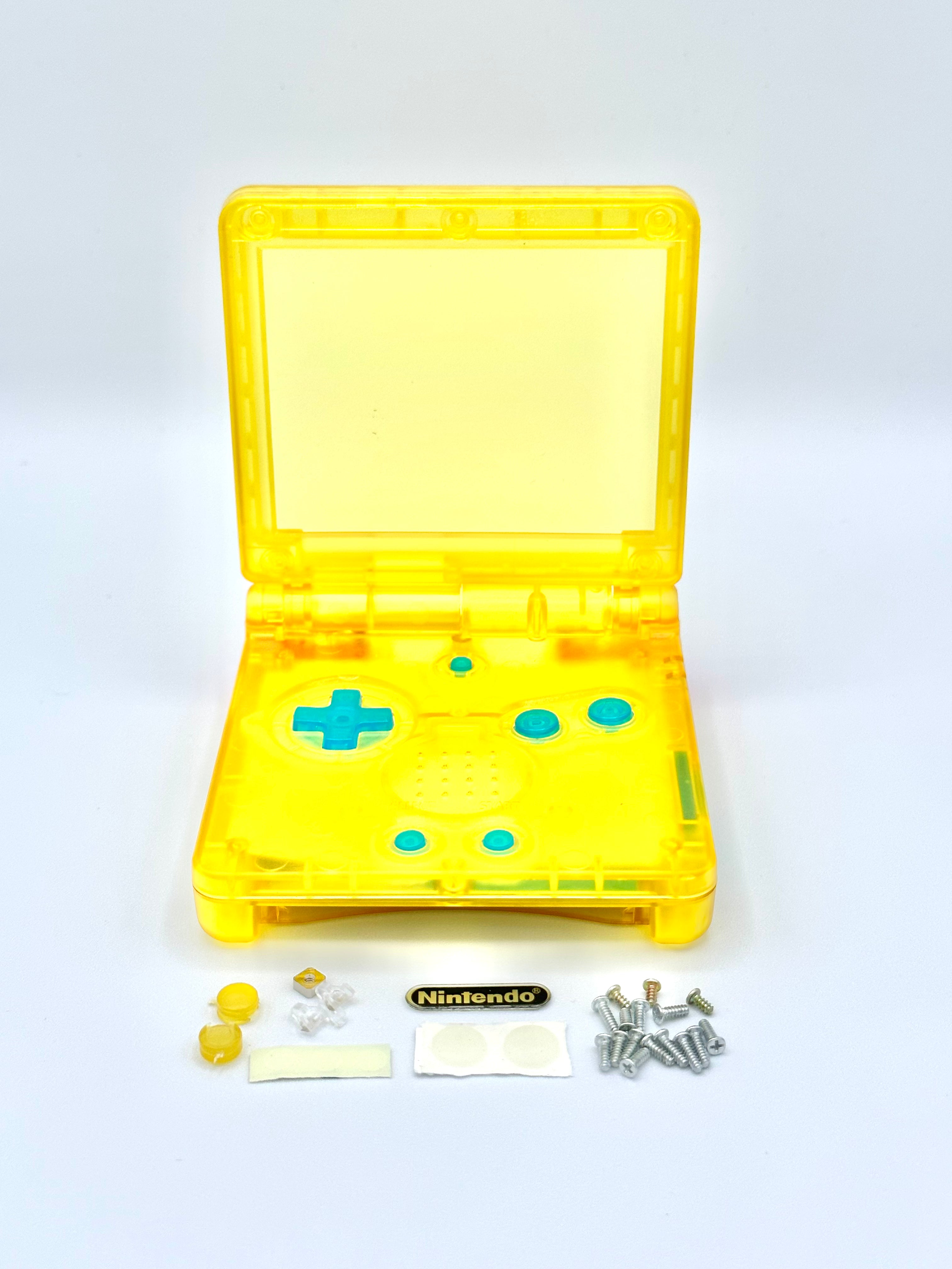 Nintendo Gameboy Advance SP Shell Clear Yellow