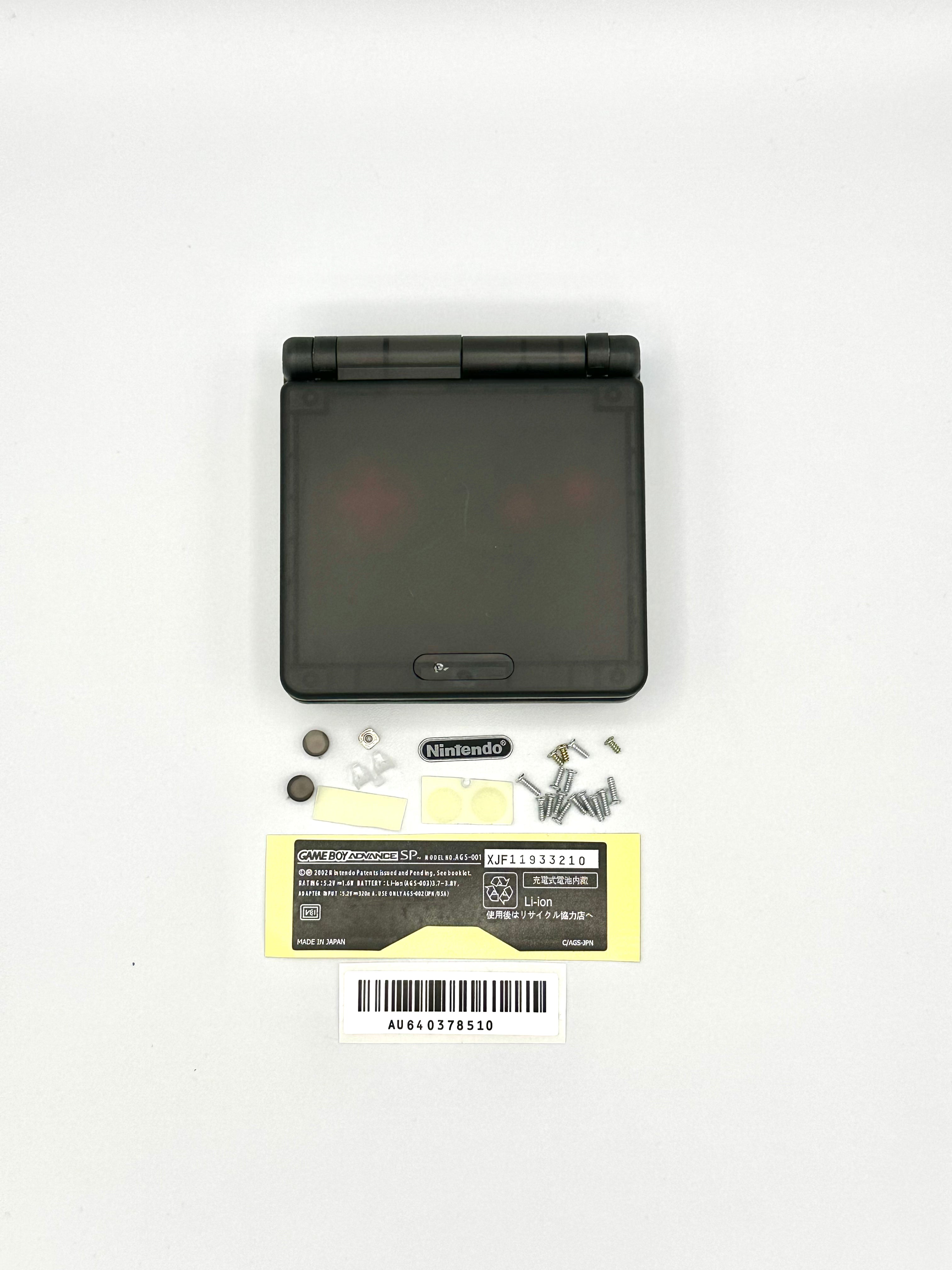 Nintendo Gameboy Advance SP Shell Clear Black