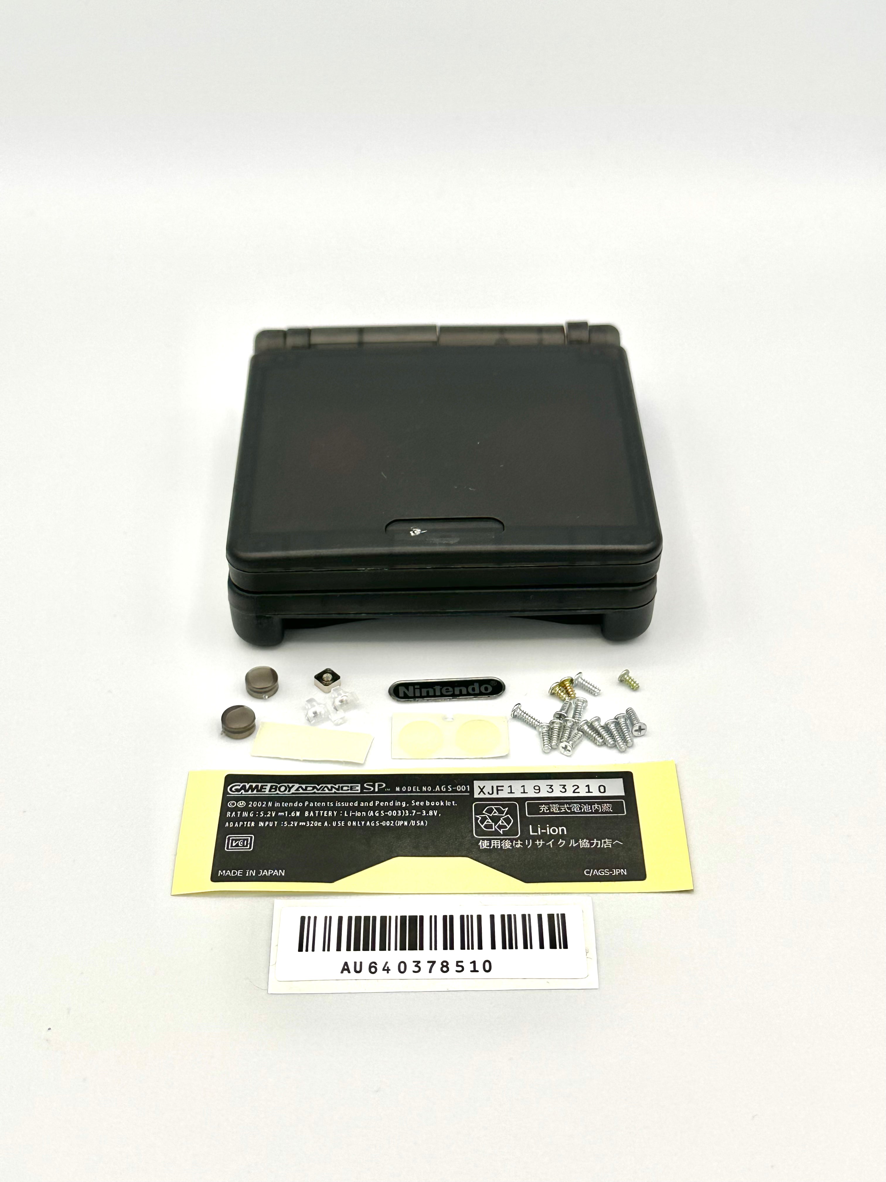 Nintendo Gameboy Advance SP Shell Clear Black
