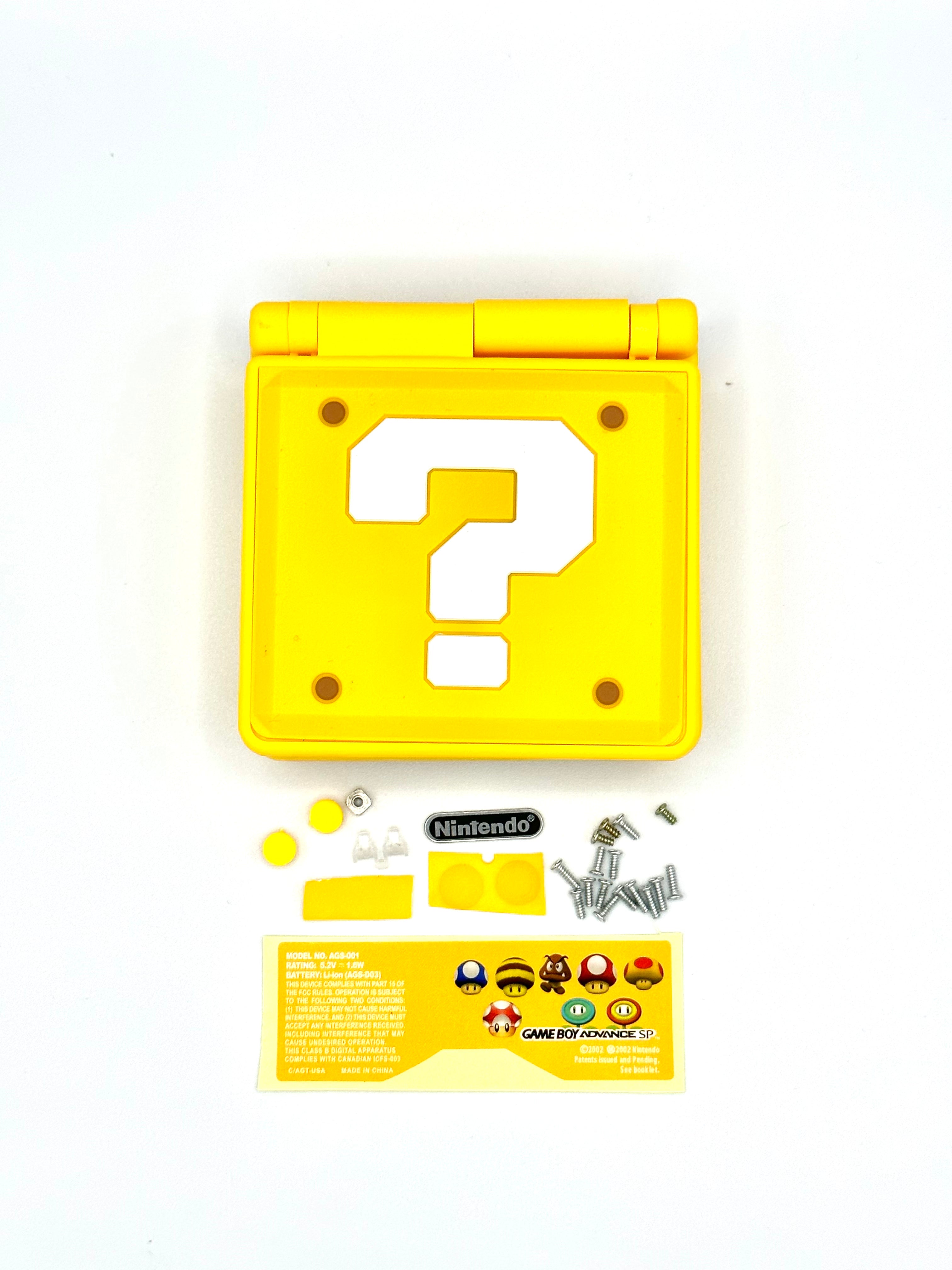 Nintendo Gameboy Advance SP Housing Shell Lucky Block